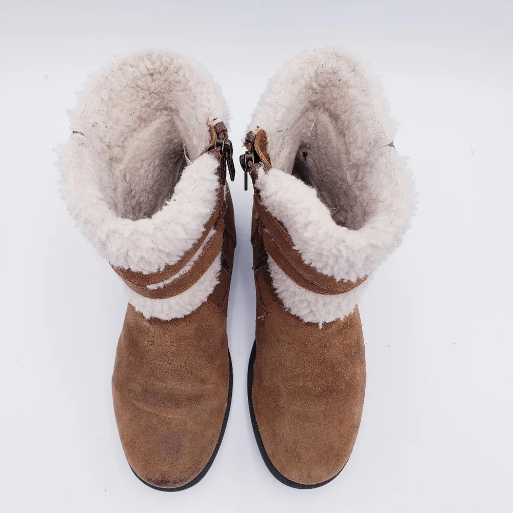 UGG Women's Size 7 Blayre III Boot Snow Boots Chestnut Brown Fur‎ Lined
